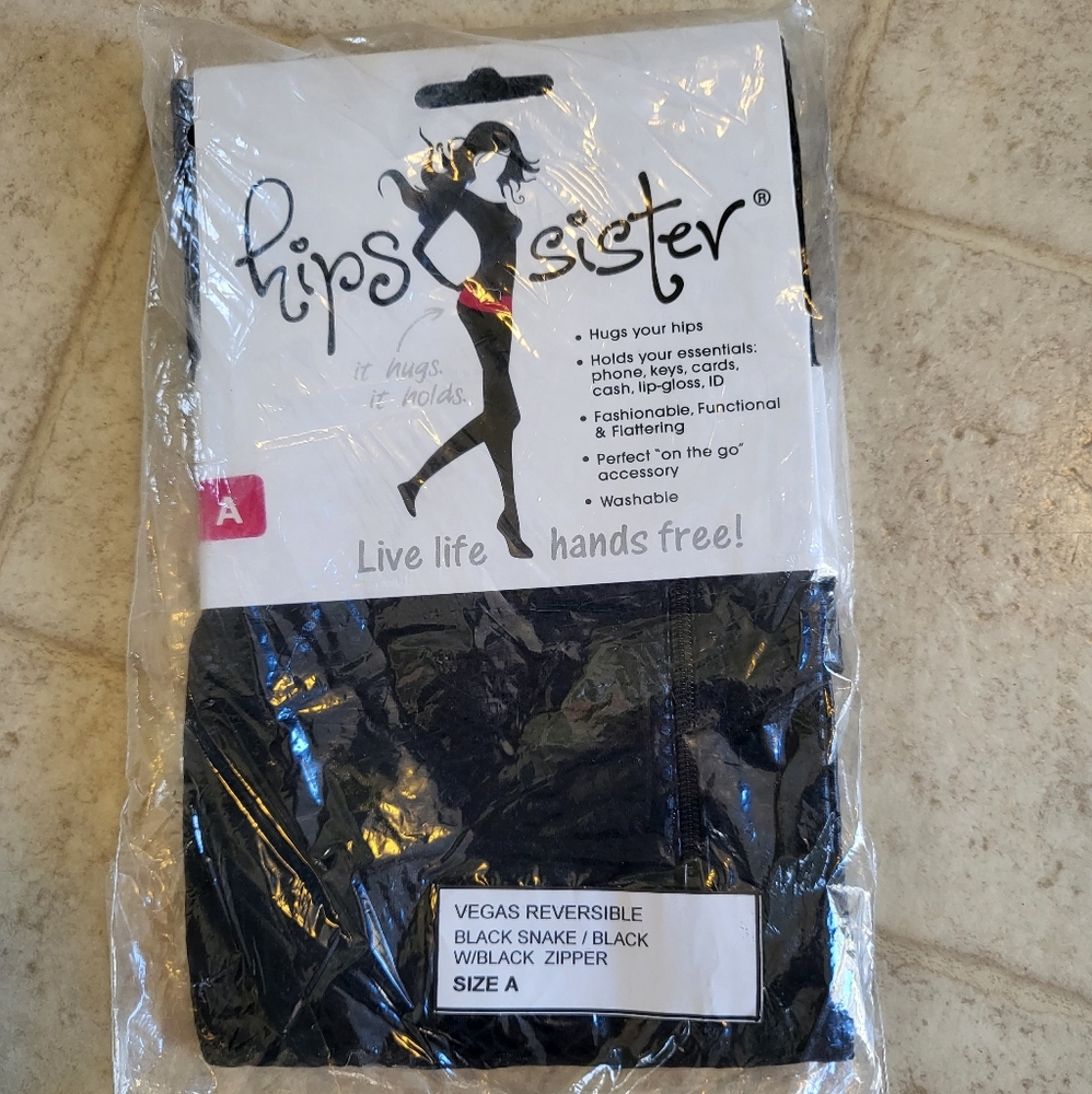 Hipssister waist band holder size A S/M black NEW